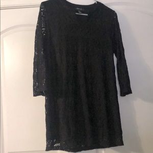 Black lace dress